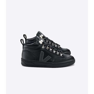 Women's Veja RORAIMA LEATHER High Tops Black | SG 361HAP